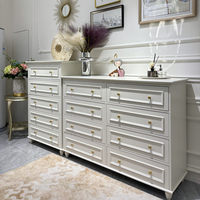 Armoire de rangement à cinq tiroirs en bois massif de style américain, grande capacité, durable, design simple, minimaliste et moderne, salon, chambre à coucher