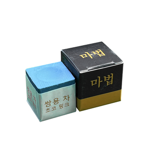 Craie de billard bleue de conception carrée pour joueurs professionnels, boîte de 100 pièces, prix d'usine, vente en gros, accessoires de billard en vrac, clubs - Product Image 3