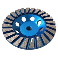 Meule diamantée de 4 pouces JDK pour meuleuses d'angle, à liant métallique, pour polissage de l'aluminium, abrasif extra grossier