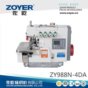 Máquina de coser overlock de alta velocidad totalmente automática Zoyer ZY988N-4DA de 550W para equipos de costura de telas - Product Image 5