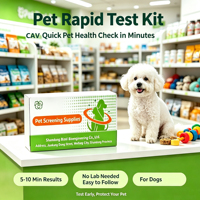 Bandelette de test rapide CAV, kit de test antigénique pour l'adenovirus canin, cassette de diagnostic vétérinaire pour le dépistage de l'hépatite infectieuse chez le chien