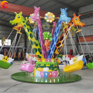 Vui trẻ em lễ hội trò chơi dễ thương hươu cao cổ mini bay ghế công viên chủ đề cưỡi để bán - Product Image 5