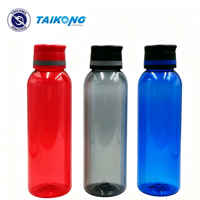 Bouteille d'eau de sport 600 ml avec paille et marqueur de temps pour activités extérieures