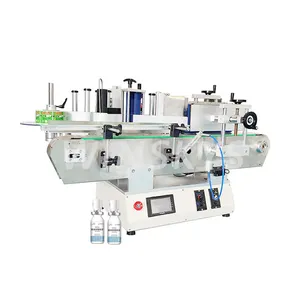 PVC/PP/PET label apply labeler easy to use automatic wrap around adhesive sticker labeling machine