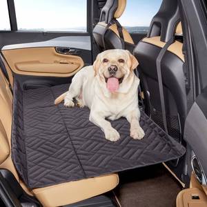 Hunde-Hängematten-Schondecke für die Auto-Rücksitzbank mit Sicherheitsgurt, verstärktem Boden und Sitzbankverlängerung für Hunde, passend für alle Autos - Product Image 2