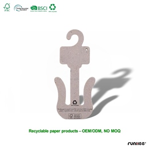 Perchas de Cartón para Niños, Perchas de Papel para Bebés, Logotipo Personalizado, Ecológicas, Ahorro de Espacio, Certificación FSC, GRS, BSCI, OEM, ODM, Venta al Por Mayor - Product Image 1