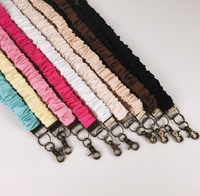 Lanière élastique en tissu bohème porte-clés extensible de style long coloré lanières de chaîne de téléphone de mode pour les enseignants