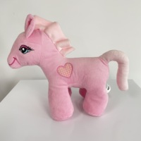 JM8841 Jouet en peluche doux et rembourré en forme de cheval