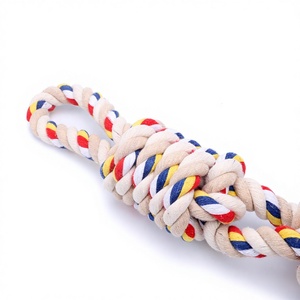 Juguete de Cuerda de Algodón para Perros, Juguete de Nudos de Cuerda Resistente a Mordidas, Interactivo, para Masticar - Product Image 4