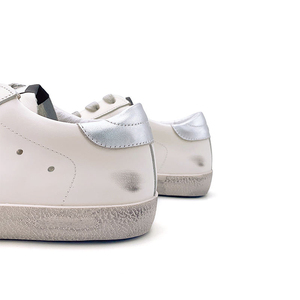 Men's Vintage Luxury Golden White Canvas <b>Sneakers</b> Genuine <b>Leather</b> Breathable Lace-Up Winter Shoes Soft Anti-Slip Walking Shoes - Product Image 6