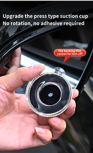 2PCS Miroir <span class=keywords><strong>de</strong></span> recul <span class=keywords><strong>de</strong></span> voiture diamanté, vision complète 360 degrés, grand angle, assistant <span class=keywords><strong>de</strong></span> stationnement, étanche, miroir d'angle mort pour voiture - Product Image 6