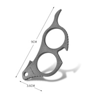 Outil multifonctionnel en titane EDC : tire-bouchon, décapsuleur, outil de survie portable, porte-clés créatif pour boissons et bière, personnalisable OEM/ODM