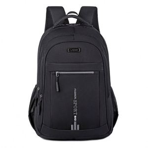 Custom <b>Black</b> Large Capacity Waterproof School Travel Casual Backpacks USB Business Laptop <b>Bags</b> With Logo - Product Image 3