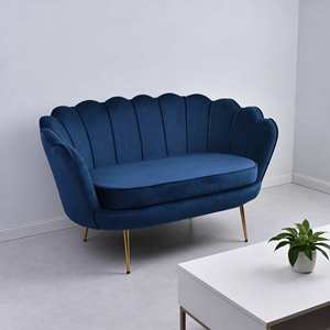 कार्लफोर्ड लक्जरी दो-सीटर लाउंज आर्मलेस सोफे पर अपार्टमेंट के उपयोग के लिए लिविंग रूम के कपड़े के लिए कमरे के कपड़े के लिए - Product Image 2