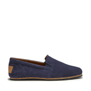Espadrillas con Suola in Gomma, Blu Navy Scamosciato - Product Image 6
