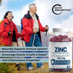 Gomitas de Zinc de 50 mg OEM/ODM, Suplemento para un Sistema Inmunitario Saludable para Adultos, Marca Privada para Hombres y Mujeres, Producto Mineral - Product Image 4