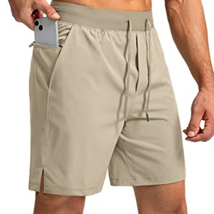 Custom Men's Lightweight Corduroy Casual Gym Shorts with Zipper Pockets Quick Dry Basketball Athletic Workout - Product Image 4