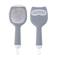 Nouveau design mignon chat oreille coussin d'air Massage moelleux brosse à cheveux antistatique femmes filles dessin animé forme peignes de coiffure