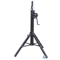 Soporte de altavoz para estudio, sistema de altura máxima de 3,8 m, 100kg, torre de elevación de aluminio para escenario con techo para rendimiento interior y exterior