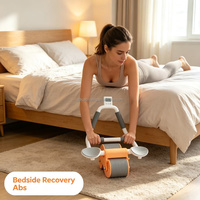 Rodillo Abdominal para Tonificar Músculos para Adultos, Herramienta Casera con Rebote Automático para Ejercicios Abdominales, Quema Grasa de Cintura, Entrenamiento Corporal para Adelgazar