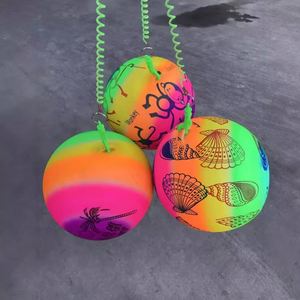 Juguete Inflable, Pelota Elástica de PVC, Pelota de Fútbol para Niños, Pelota de Cadena Inflable Reforzada para Práctica - Product Image 2