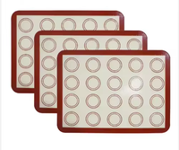 Tapis de cuisson en silicone antiadhésif de 0,4/0,7 mm d'épaisseur, 40*60, 20*30, 40*50 cm, facile à nettoyer, portable, compatible four, sans BPA, écologique, 1 an