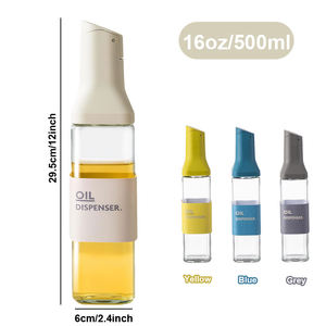 LOVFE Distributeur <span class=keywords><strong>de</strong></span> verre <span class=keywords><strong>de</strong></span> <span class=keywords><strong>cuisine</strong></span> 500ml pour la cuisson transparente, étanche, stockage, <span class=keywords><strong>vinaigre</strong></span>, sauce soja, huile <span class=keywords><strong>de</strong></span> <span class=keywords><strong>coco</strong></span>, huile d'olive-Nouveau - Product Image 3