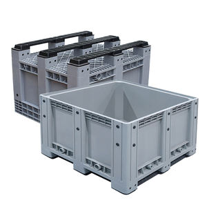 Boîte de <span class=keywords><strong>palette</strong></span> en <span class=keywords><strong>plastique</strong></span> empilable de qualité alimentaire de 606 <span class=keywords><strong>litres</strong></span> <span class=keywords><strong>Conteneur</strong></span> de stockage en vrac - Product Image 1