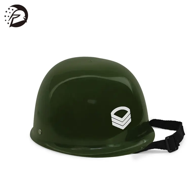 Cappello del partito Giocattolo di Plastica Per Bambini Verde Dell'esercito Casco