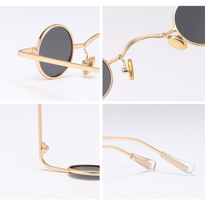 Drôle street shot lunettes de soleil polarisées simple petites lunettes rondes <span class=keywords><strong>steampunk</strong></span> rétro lunettes de soleil - Product Image 4