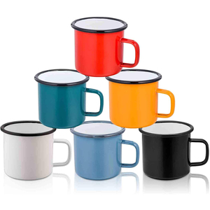 Tasses à café et à lait en émail blanc pour sublimation, 350ml, 500ml, 750ml, 1200ml, 3000ml – Idéales pour le camping – Offre spéciale Noël - Product Image 2