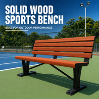 Banc extérieur moderne en alliage d'aluminium pour 2 ou 3 personnes, idéal pour les terrains de basketball, de football, de tennis, de padel – Banc de loisirs, chaise longue, banc allongé