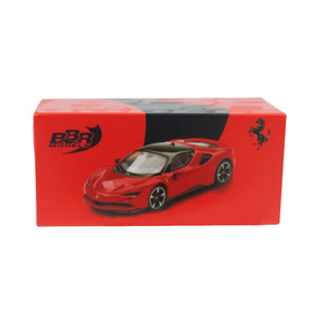 <span class=keywords><strong>BBR</strong></span> 1:64 SF90 alta calidad Diecast nueva llegada 2025 aleación roja puede empujar Metal modelo coche niño coleccionables - Product Image 6