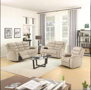 नए डिजाइनर सोफे सेट कपड़े आरामदायक रहने वाले कमरे होटल सेशनल बेंच कुशन सेशनल रिक्लियर सोफा सेट विला 6002 के लिए सेट - Product Image 4