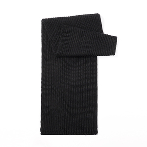 Bufandas tejidas de invierno cálidas a la moda negras lisas baratas para <span class=keywords><strong>hombre</strong></span> - Product Image 6