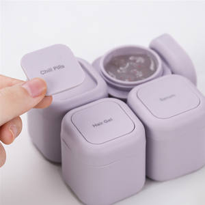 Travel Container Magnetic Travel <strong>Capsule</strong> Business Trip Magnetic Skin Care Packaging Box Cosmetic Packaging Portable Small Box - Product Image 5