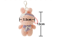 Porte-clés en peluche personnalisé Beyman Beymank-001, super doux, 10 cm, en fausse fourrure animale, avec rembourrage en coton PP et anneau métallique, OEM