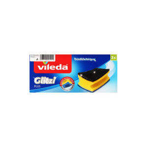 ฟองน้ำขัดสำหรับ Vileda glitzi PLUS โพลีเอสเตอร์พร้อมด้วย antibac สีเหลือง/สีดำ8.5x6.3ซม. สำหรับใช้ในครัว - Product Image 2