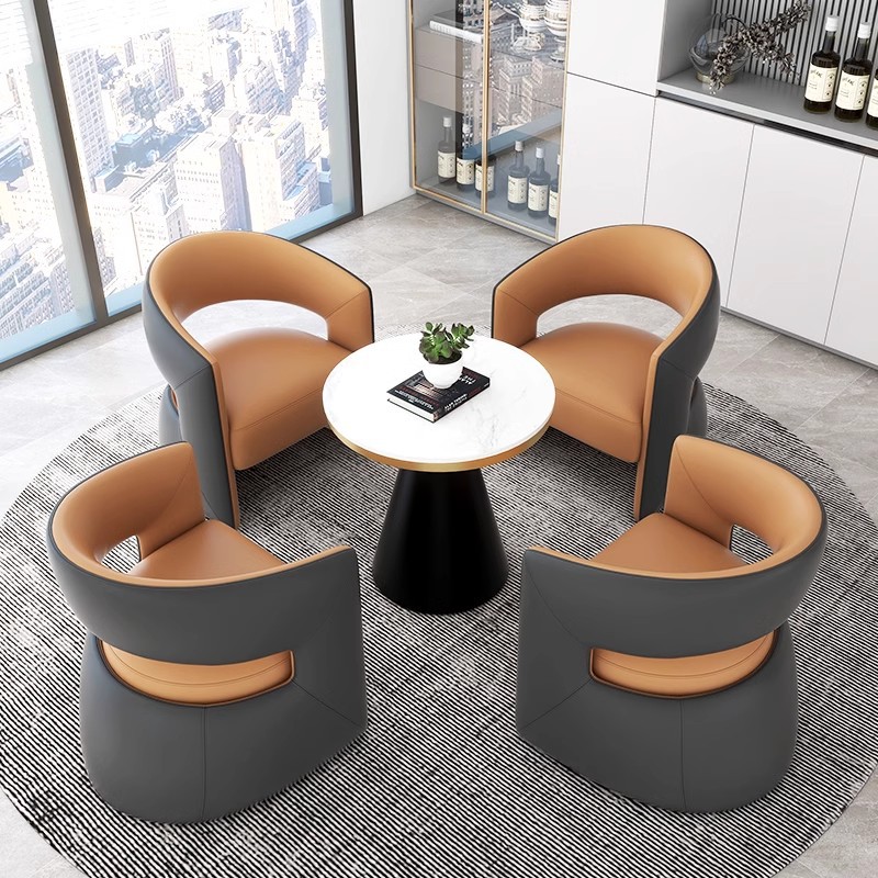 One table and four chairs * 60mm diameter [Orange]