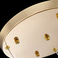 Lustres modernes en cristal à boules de litchi, suspensions longues à hauteur réglable pour escalier de villa