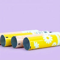 Tube souple rechargeable en aluminium-plastique pour crème pour les mains 12ml/9ml, bouchon à vis 12.7-35mm, logo personnalisé, impression UV