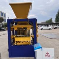 Machine automatique de fabrication de blocs de béton creux QTJ4-24, ligne de production de briques en ciment hydraulique pour usine