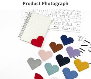 Segnalibri angolari in pelle all'ingrosso per la fabbrica, segnalibri in pelle PU a tinta unita per amanti dei libri, accessori per segnalare le pagine - Product Image 6