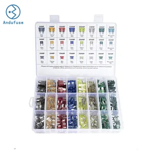 250 Pieces - Car Fuses Assortment Kit, Blade-type Automotive Fuses - Standard & Mini Size Fuse