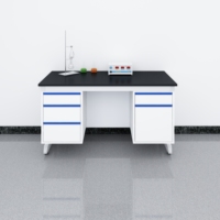 Mesa de Laboratorio con Superficie de Resina Epoxi Fenólica, Resistente a Químicos, para Hospitales, Microbiología, Biología, Equipo de Laboratorio