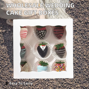 Boîte Cadeau Magnétique Portable avec Laminage Mat pour Emballage de Gâteaux et Desserts de Mariage et Anniversaire – Vente Chaude en Gros - Product Image 2