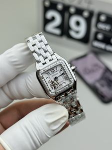 Reloj de Cuarzo con Letras Romanas y Diamantes Cuadrados, Correa de Acero, Personalizado y Elegante para Mujer, Últimas Tendencias - Product Image 2