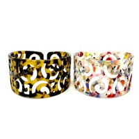 Bracelet manchettes creux, pour hommes à grand poignet, bijoux à la mode,