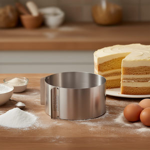 Molde para hornear de acero inoxidable Kaiser Cake Ring Patisserie de 18 cm para pasteles de capas. - Product Image 3