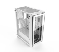 Boîtier d'ordinateur de jeu blanc JNP TECH OEM PC, boîtier ATX, USB3.0, boîtier gamer ATX, refroidissement par eau 360, côté en verre